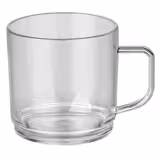 (50 pièces) Tasse en Polycarbonate - Transparente - 200 ml - Incassable