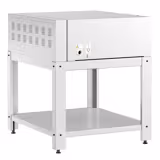 Forno de pizza elétrico Power - Base em pedra refratária - 6x Ø30cm - Eletromecânico - até 450°C - incl. Suporte/estrutura com 1 prateleira