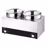 Bain-marie à sauce Inox PROFESSIONNEL - 2x3,5L (7,0L) - 300W