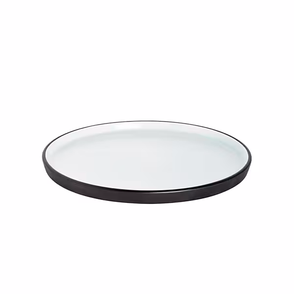 (6 pcs) COSMIC | - Porcelain - Ø200mm - Black