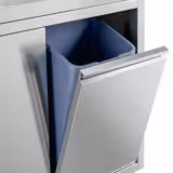 Commercial Sink Cabinet – 2000 × 700 mm – with Waste Bin & Twin Left-Hand Bowls