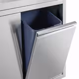 Commercial Sink Cabinet – 2000 × 700 mm – with Waste Bin & Twin Left-Hand Bowls