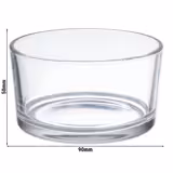 (6 pcs) Replacement Glass for Parmesan Cruet - Glass - 90x90x50mm - 0.18L - for 40330 & 40333