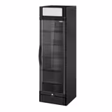 Commercial Beverage Display Fridge - 595mm - 347 Litres - with 1 hinged glass door - LED lighting - Temperature range 2 to 10 °C