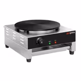 Crepiera professionale - Elettrica - Termostato manuale - Singola - Ø 400mm incl. imbuto dosatore per pastella