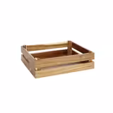 Wooden Box - SUPERBOX - Brown - Height: 105mm - suitable for GN 1/2