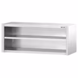 Szafka ścienna ze stali nierdzewnej PREMIUM - 1800x400mm - otwarta - 650mm wysokości