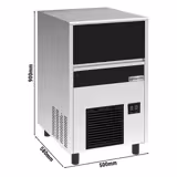 Commercial Ice Machine - Bullet - 57kg/24h - with Storage Bin