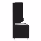 Supermercato-Espositore murale congelatore - 2500mm - 1244l - -23°/-18°C - con 4 porte in vetrocamera & 6 ripiani - incl. isola surgelati - Nero