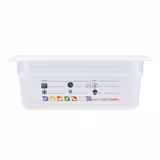 (6 pezzi) CAMBRO | SafeTrak - Contenitori in polipropilene GN 1/2 - Latte - Altezza: 100mm