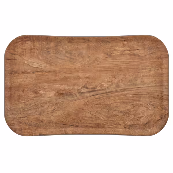 (12 stuks) CAMBRO | CENTURY™ - Glasvezel dienblad - rechthoekig - 530x370mm - Olijfbruin houtlook - Glad
