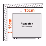 Elektrisk pizzaugn - med chamottesten - 4+4 x Ø 35 cm - 2‑däck - 450 °C - Manuell - 990x920 mm