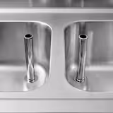 Spoelunit - 2000x600mm - met 3 laden & 2 spoelbakken rechts