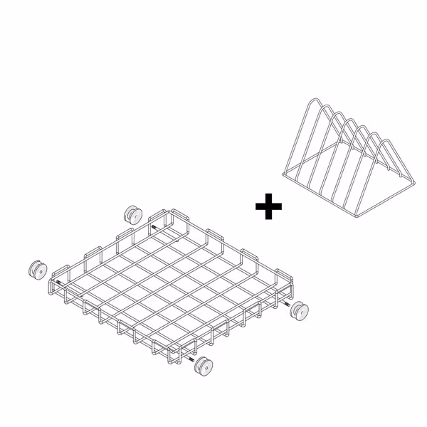 Cesto para máquina de lavar panelas - 665x665mm