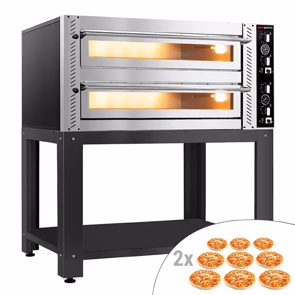 Pizzaugn - 9+9x 30cm (djup) - Manuell - inkl. underrede