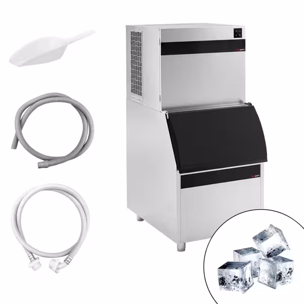 Máquina de gelo em cubos - cubos - 230 kg/24 h - com depósito de gelo