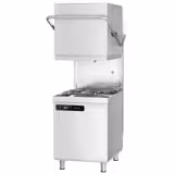 Lavastoviglie a capotta professionale - Meccanica - 7,1kW - con pompe dosatrici detergente & brillantante & pompa di lavaggio - con addolcitore d'acqua integrato - cesto 50x50cm