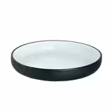 (12 Stück) COSMIC -  Teller - tief - Ø 200mm - Weiß / Schwarz
