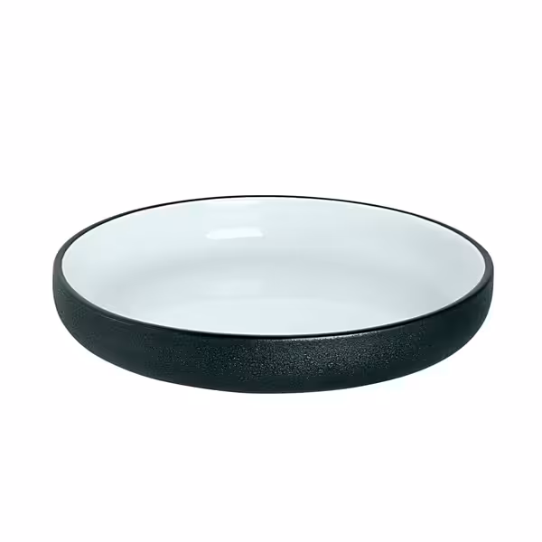 (6 pcs) COSMIC | Plate - Porcelain - Ø200mm - Black
