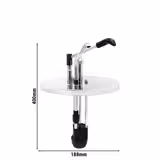 Commercial Sauce Dispenser with Pump - 6 litres - suitable for 6-litre containers - Stainless steel - 188x400x240mm - adjustable dose - without container