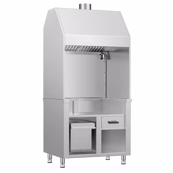 Neutraal element voor houtskool-/gasgrill BERLIN - 960 mm - RVS