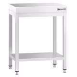 RVS werktafel PREMIUM - 600x600mm - met bodemplaat