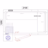 Kit rayonnage en aluminium - En angle (L) - Profondeur:360mm - Capacité de charge:600kg