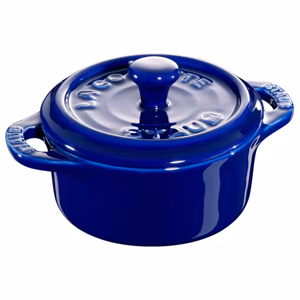 STAUB | CERAMIQUE - Mini Kookpot - Ø 100mm - Rond - Keramiek - Donkerblauw