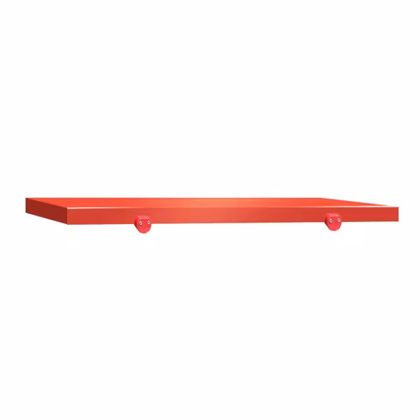 Schneideplatte für Arbeitstisch - 800x700mm - HACCP-Konform - Rot