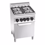 Gasherd - 19 kW - 4 Brenner - inkl. Gasbackofen Statisch - 3,5 kW