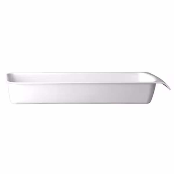 (6 Stück) GN-Schale 2/4 - CASCADE - Melamin - 3,65 Liter - Tiefe: 75mm