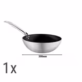 Set de poêles wok - aluminium - 3 pièces