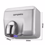 (2 pz) Asciugamani elettrico con Sensore a infrarossi - 2300W - Acciaio inox satinato