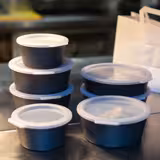 (12 bucăți) Capac reutilizabil - transparent - pentru bol de 700 ml MWSGK750