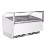 Eistheke ADAM - 1700mm - Umluft - für 18x 5 Liter oder 12x 7 Liter Eisbehälter - Weiß