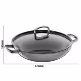WMF | Fusiontec Mineral – Wok – Ø 320 mm – 5 Litres – Platinum