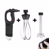Blender ręczny włącznie ramieniem miksującym 250 mm i trzepaczką - 450 W - Bezstopniowa regulacja prędkości