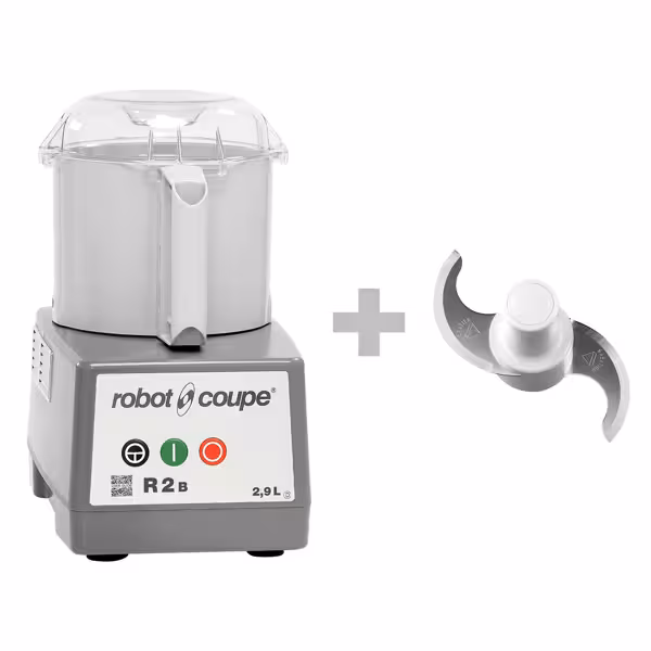 ROBOT COUPE | R 2B - Tischcutter / Hummus Cutter - 2,9 Liter - 550 Watt - 1500 rpm