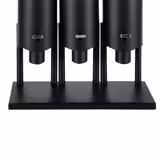 Cerealienspender - dreifach - Ø 120mm - Schwarz - Hebelausgabe