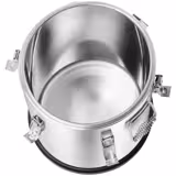 Edelstahl Thermo-Transportbehälter - 35 Liter - Höhe: 570mm - mit Gummiboden