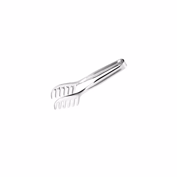 (4 adet) Spagetti Maşası - Yivli - Uzunluk: 210mm - Paslanmaz çelik