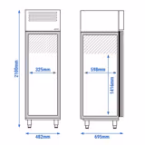 Commercial Refrigerator Stainless Steel PREMIUM – GN 1/1 – 325L – R290 – +2° to +6°C
