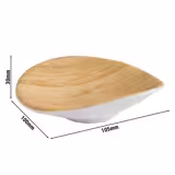 (6 τεμάχια) Μπολ βουτηγμάτων - BAMBOO - Μελαμίνη - 30 ml - Λευκό