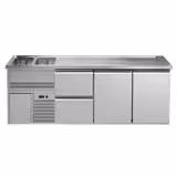 Biertheke Premium PLUS - 2500x700mm - 2 Türen & 2 Schubladen