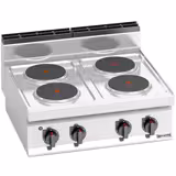 Elektroherd - 10,4 kW - 4 Platten Rund