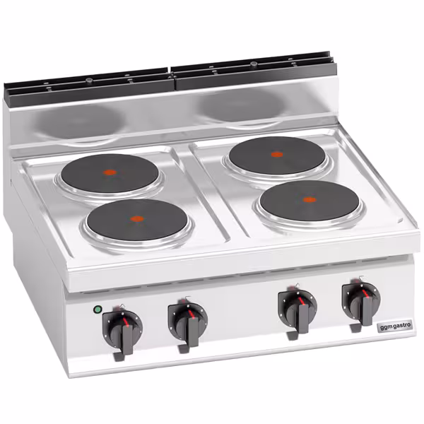 Ηλεκτρική κουζίνα - 10,4 kW - 4 Στρογγυλές Εστίες