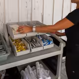 CAMBRO | Versa Organizer - 6 kutulu küçük raf - 511x488mm - gri benekli