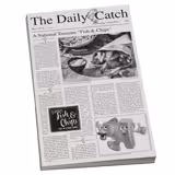 (500 stycken) Fettbeständigt inslagspapper - SNACKHOLDER - 420x250 mm - med tidningsmotiv