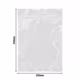 (1000 stuks) Vacuümzakken - gestructureerd - 250x350mm - Dikte: 90µm - Transparant