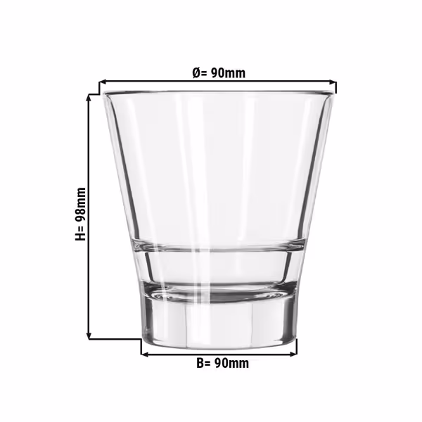 (12 Stück) Allzweck Trinkglas - GILDE -  266ml - Transparent